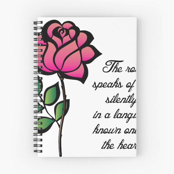 Item preview, Rose is the language to the heart designed and sold by AmazingArtMandi.
