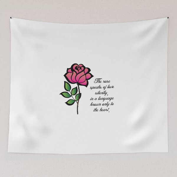 Item preview, Rose is the language to the heart designed and sold by AmazingArtMandi.