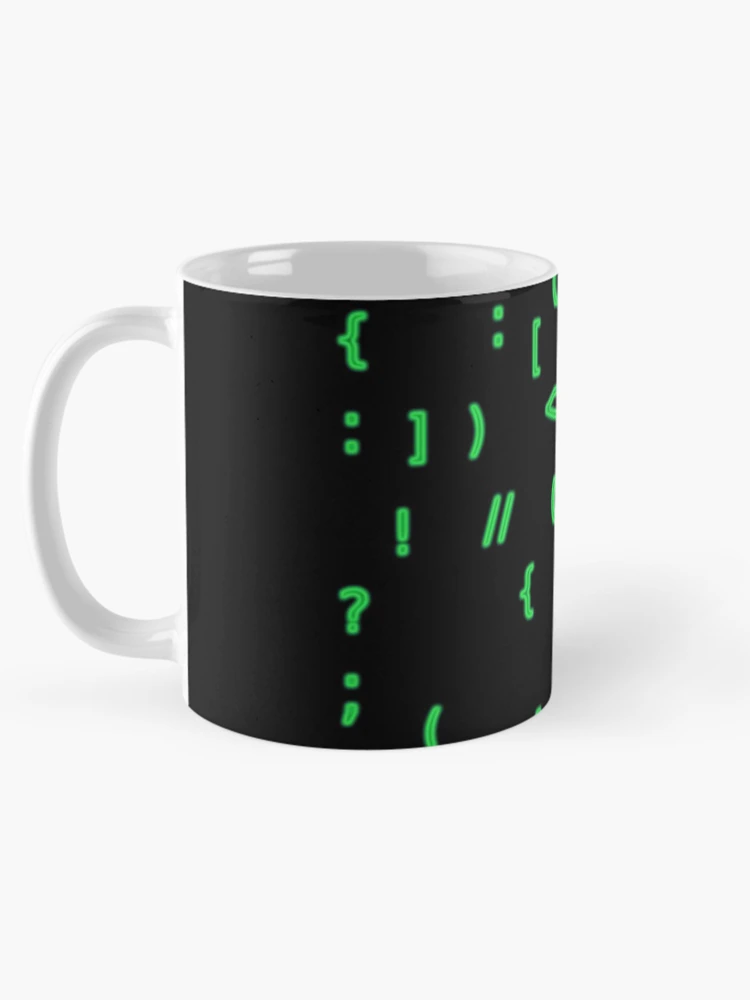 Thumbnail 5 of 6, Coffee Mug, Code chars designed and sold by findingNull.