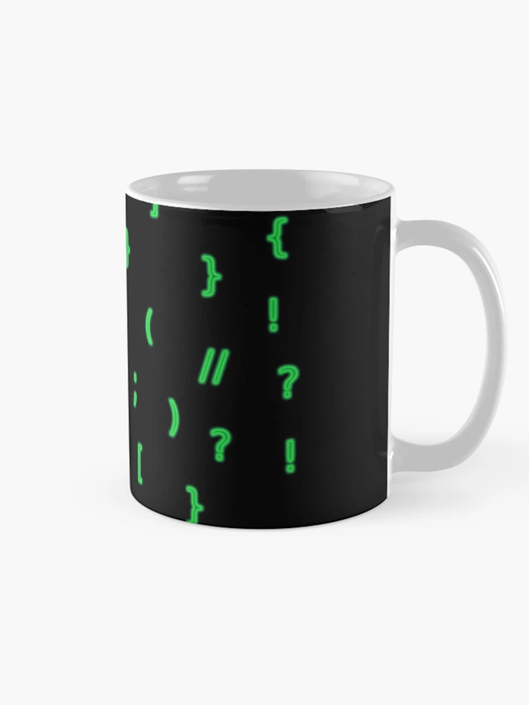 Thumbnail 3 of 6, Coffee Mug, Code chars designed and sold by findingNull.