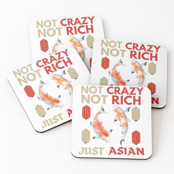 Aperçu de l'œuvre Pas fou pas riche juste asiatique drôle Koi Karps créée et vendue par Printshac.