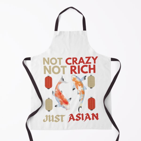 Aperçu de l'œuvre Pas fou pas riche juste asiatique drôle Koi Karps créée et vendue par Printshac.