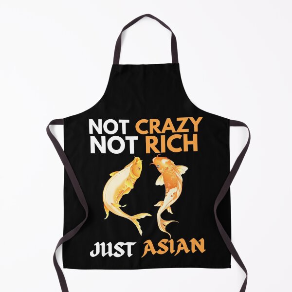 Aperçu de l'œuvre Pas fou pas riche juste asiatique drôle Koi Karps créée et vendue par Printshac.