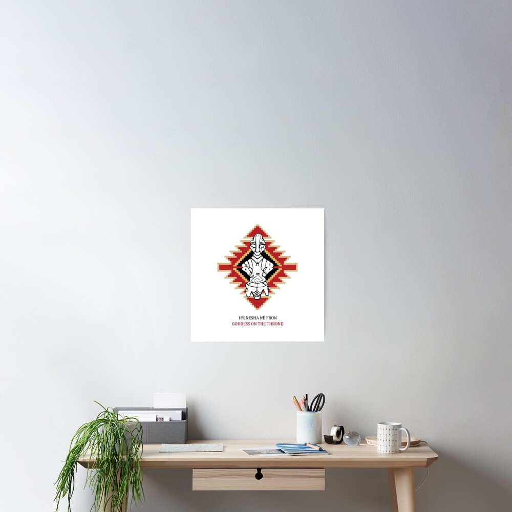 "Goddess on the Throne | Kosovo Cultural Heritage" Poster by agatacetta