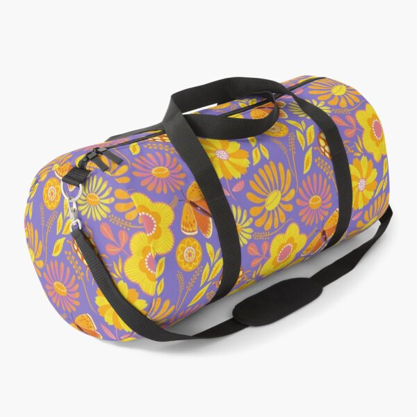 Artikelvorschau, Goldene Sommerblumen auf Lila entworfen und verkauft von Papergrape.