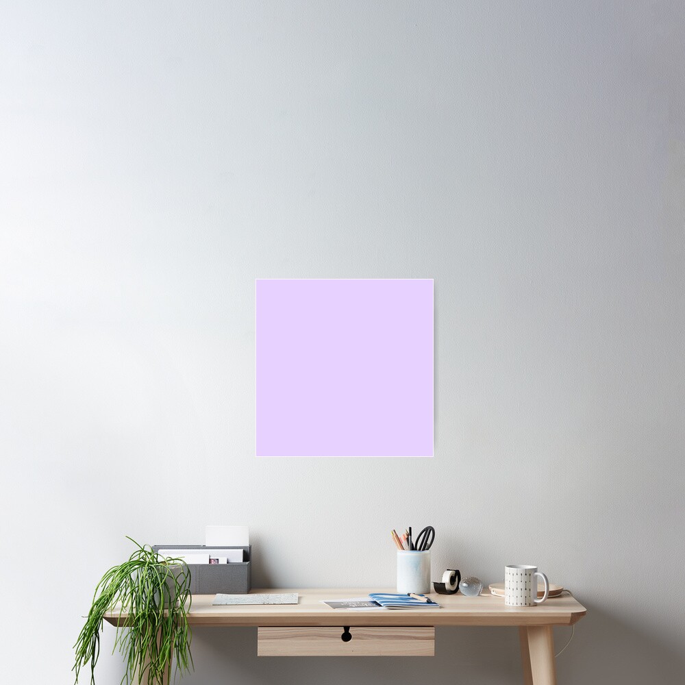 Pale Lilac Solid Color Poster