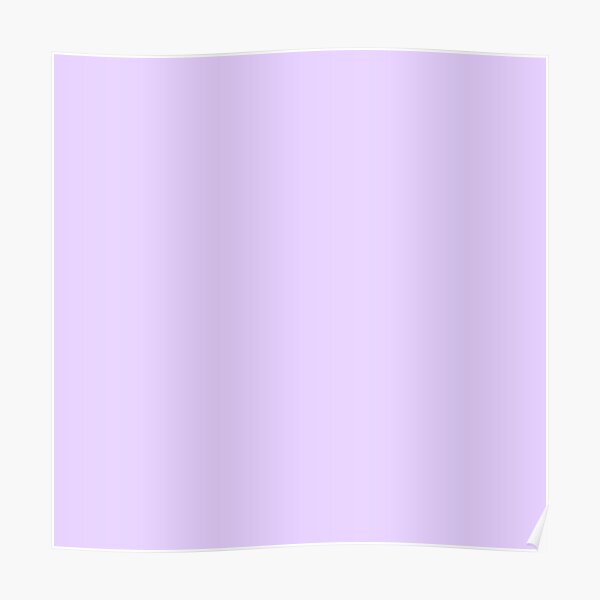 Pale Lilac Solid Color Poster