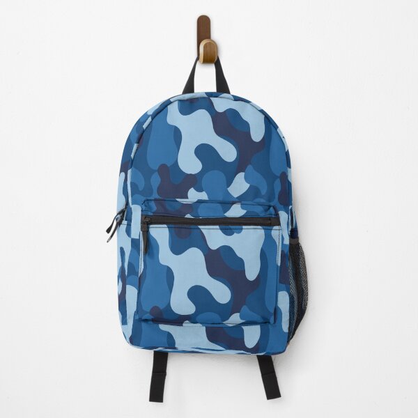 Item preview, camouflage army patterns blue designed and sold by DonaRoma.