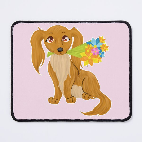 Item preview, Puppy with Flower Bouquet   designed and sold by TheKohakuDragon.