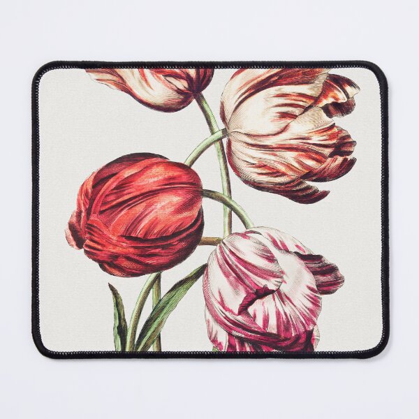 Item preview, Vintage Red, White, and Variegated Tulips designed and sold by SuziQPrayers427.