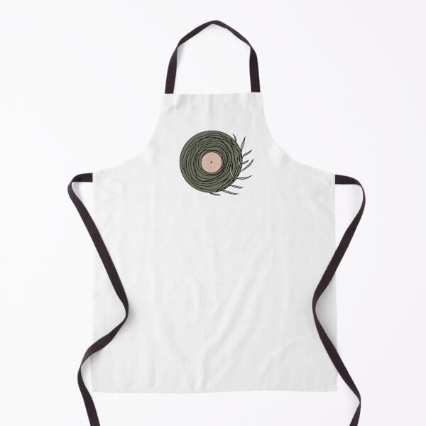 Aperçu de l'œuvre Disque vinyl floral vert khaki  créée et vendue par jaimelesglaces.