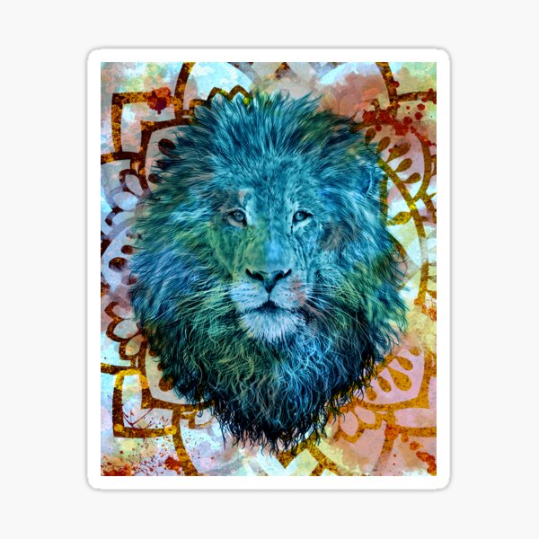 Lion Mandala Sticker