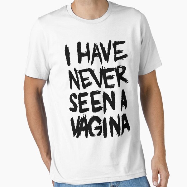 Vista previa del artículo con la obra «Nunca he visto una vagina», diseñado y vendido por dakooters.