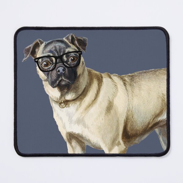 Item preview, Animals Wearing Glasses - Vintage Series - Dog Hipster Pug with Specs designed and sold by Sirieht.