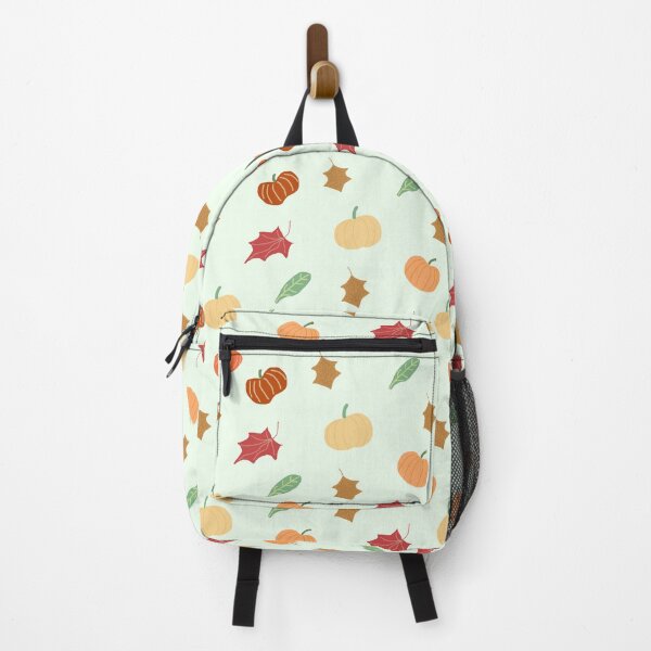 Item preview, Pumpkins and Leaves on White designed and sold by RepeatCandy.