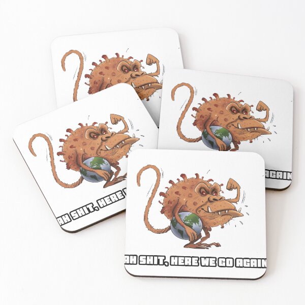 Item preview, monkeypox funny memes جدري القرود  ah shit here we go again  designed and sold by anoteiii.