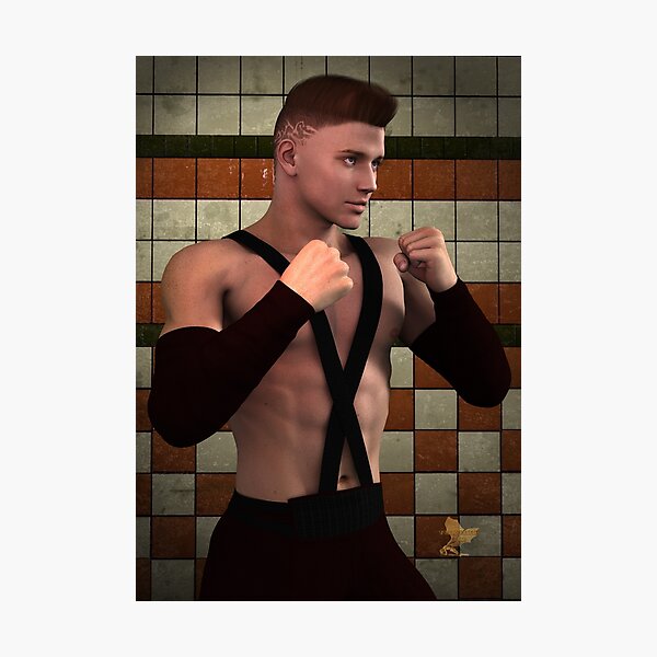Broken The Boxer Photographic Print