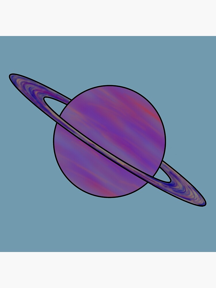 Alien Planets - Purple Ringed Giant Premium Matte Vertical Poster sold ...
