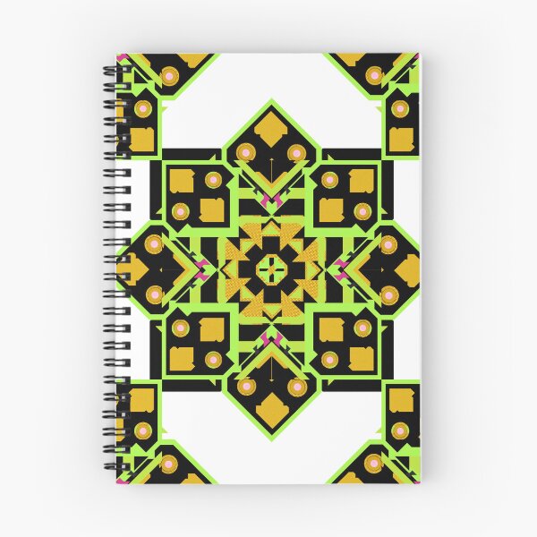 Artikelvorschau, Das goldgrüne Blumenmandala im nahtlosen Musterdesign aus Stoff entworfen und verkauft von MyMemoriesArts.