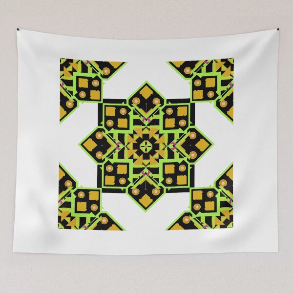 Item preview, The Gold Green Floral Mandala in Fabric Seamless Pattern Design designed and sold by MyMemoriesArts.