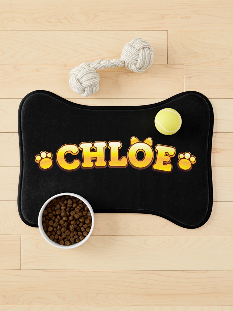 Cat Food Mat Cute Cartoon Cats Personalized With Cat's Name