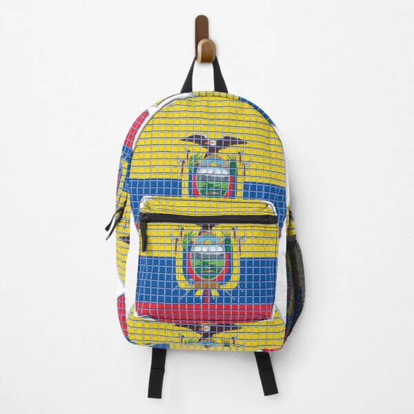 Item preview, Ecuador Flag Rounded - Squares Pixel designed and sold by MoonElite.