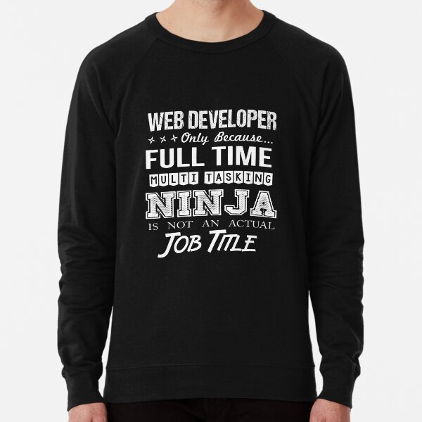 Item preview, Web Developer T Shirt - Multitasking Ninja Job Gift Item Tee designed and sold by watkinsmat.