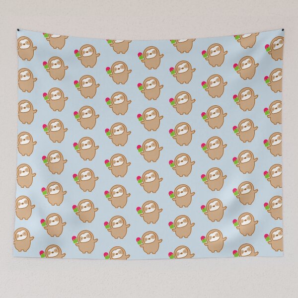 Item preview, Cute Watermelon Popsicle Sloth  designed and sold by theslothinme.