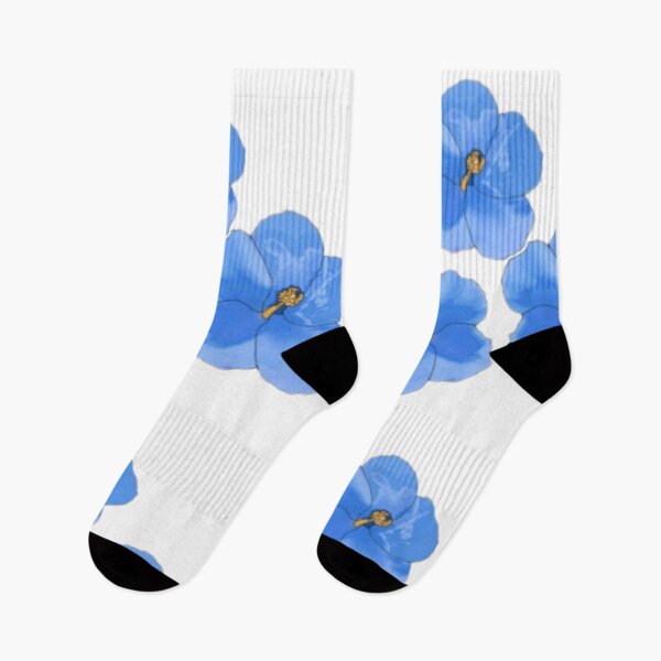 Item preview, Blue tropical flowers  designed and sold by Artistkhg.