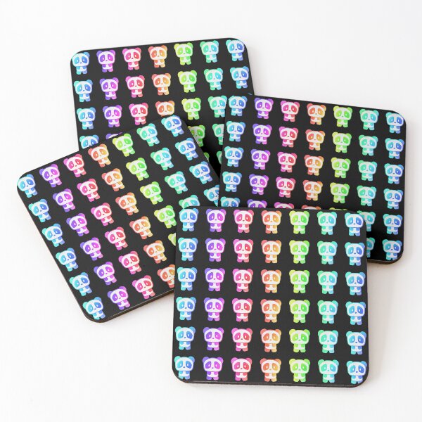 Item preview, Colorful Rainbow-Neon Pandas - 1000Pandas by Amanda Roos designed and sold by Amanda Roos.