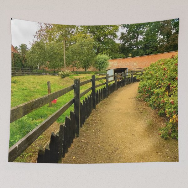Item preview, #172 |☼| Curved Path Between Fence 'N' Foliage (Elsham Hall, Gardens & Country Park) designed and sold by Naean H.F. (Nez Man).