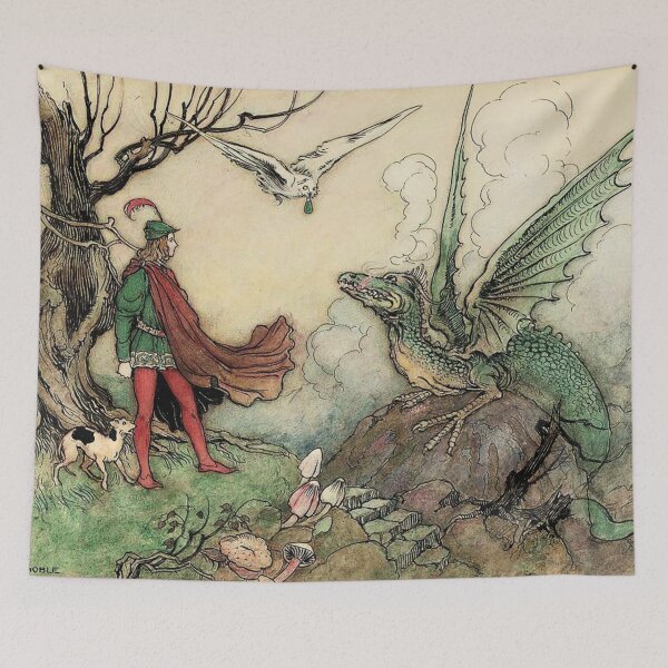 Item preview, Dragon by Warwick Goble - Vintage Art designed and sold by RickE.