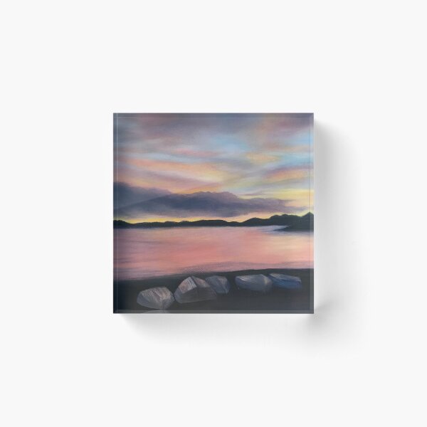 Sunrise at the Bay Acrylic Block