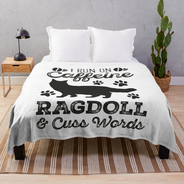 Item preview, I Run On Caffeine Ragdoll And Cuss Words, Funny ragdoll quotes designed and sold by PRINTED ..