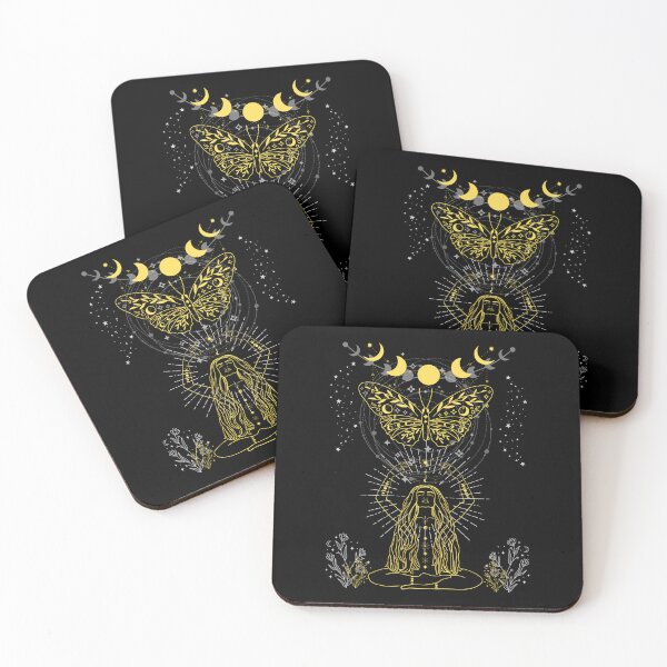 Item preview, Yellow and Grey Art - Celestial Visions designed and sold by LivingRoomZoo.