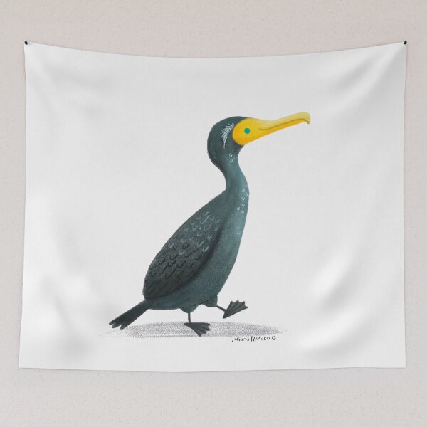 Item preview, Double Crested Comorant Bird designed and sold by julianamotzko.