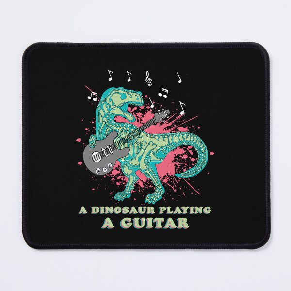 Item preview, a dinosaur playing a guitar designed and sold by happy gift art.