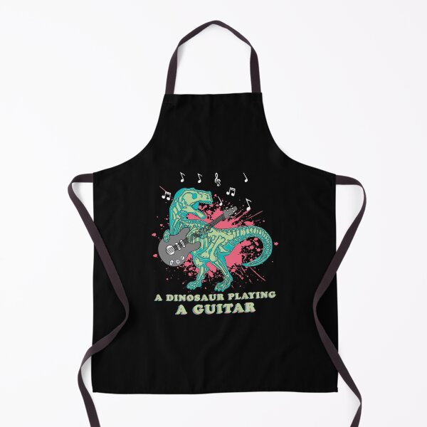 Item preview, a dinosaur playing a guitar designed and sold by happy gift art.