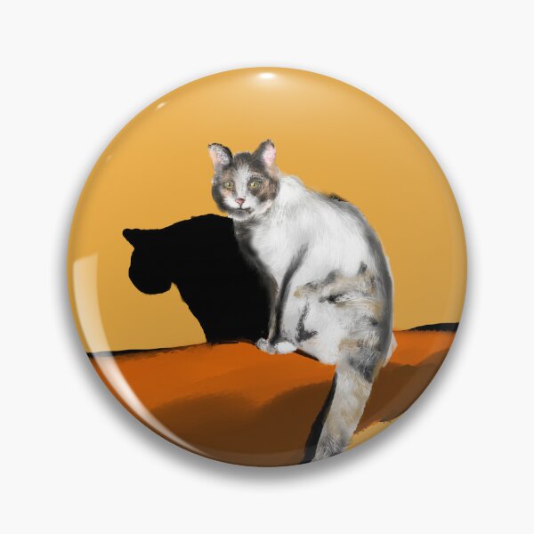 Item preview, catherine's white and grey furry baby, A cute cat and his shadow designed and sold by dusso.