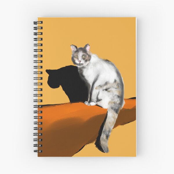 Item preview, catherine's white and grey furry baby, A cute cat and his shadow designed and sold by dusso.