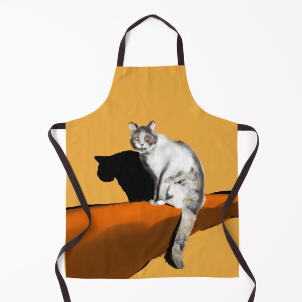 Item preview, catherine's white and grey furry baby, A cute cat and his shadow designed and sold by dusso.