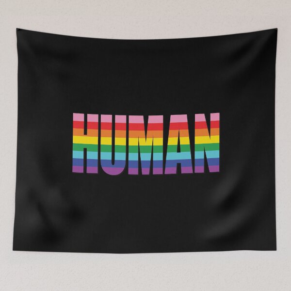Item preview, Original Gay Rainbow Human Pride Flag designed and sold by AdventureTee.