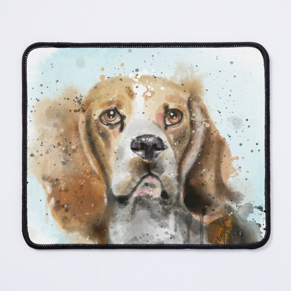 Artikelvorschau, Beagle Aquarell Guter Hund entworfen und verkauft von KickTheMoonShop.