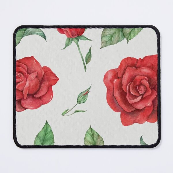 Item preview, Watercolor Roses and Leaves, Vintage Floral designed and sold by TheCatmeow2000.