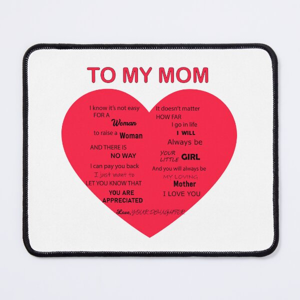 Item preview, To my mom, you always be my loving mother, I love you. designed and sold by Qitchup.