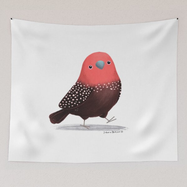 Item preview, Pink Throated Twinspot Bird designed and sold by julianamotzko.