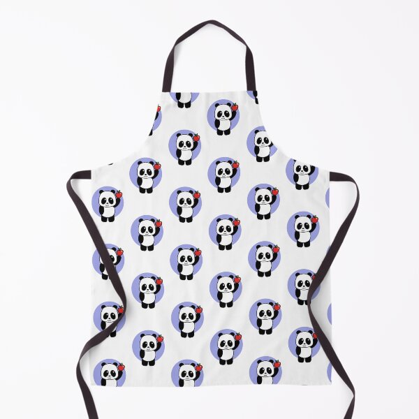 Item preview, Cute Panda with a Bright Red Apple - 1000Pandas by Amanda Roos designed and sold by Amanda Roos.