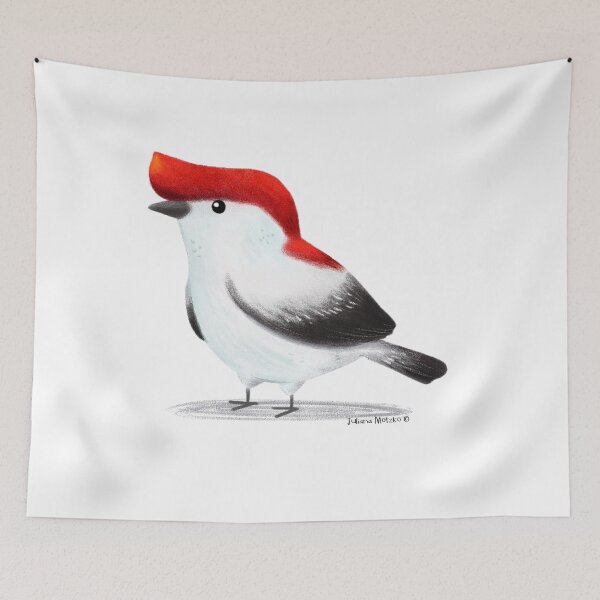 Item preview, Araripe Manakin Bird designed and sold by julianamotzko.
