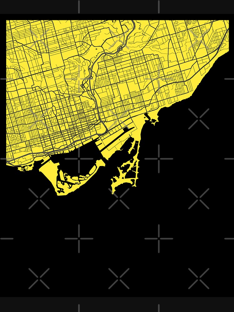 "CITY MAP ART PAINTING OF TORONTO" Tshirt for Sale by CPFdesign Redbubble toronto tshirts