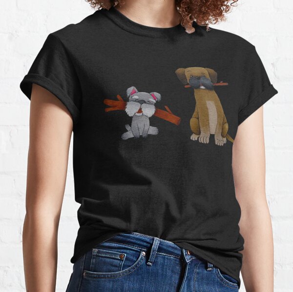Illustration de chien aquarelle T-shirt classique